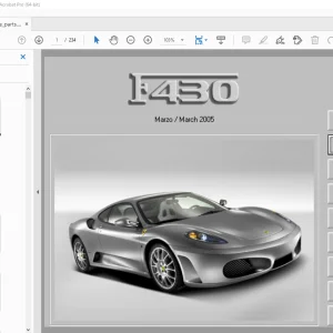 Ferrari F430 Coupe Parts Manual - PDF DOWNLOAD