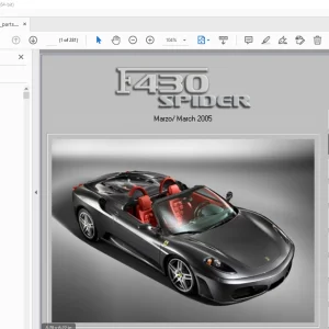 Ferrari F430 Spider Parts Manual - PDF DOWNLOAD