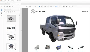 Foton AUMARK 2.7 TON CATALOGO DE REPUESTOS MANUAL - PDF DOWNLOAD