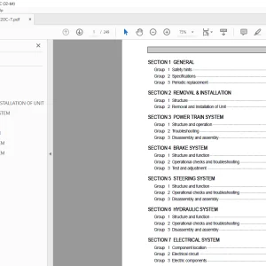 Hyundai Forklift HBF20C-7 Service Manual - PDF DOWNLOAD
