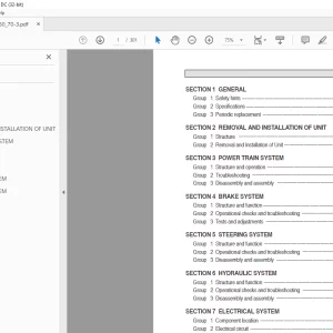 Hyundai Forklift HDF50-3 HDF70-3 Service Manual - PDF DOWNLOAD