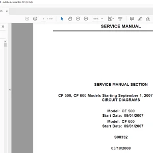 International  Truck CF500 CF 600 Service Manual -  PDF DOWNLOAD