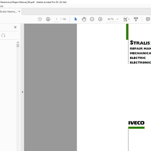 Iveco Truck Stralis Mechanical, Electrical & Electronical Repair Manual - PDF