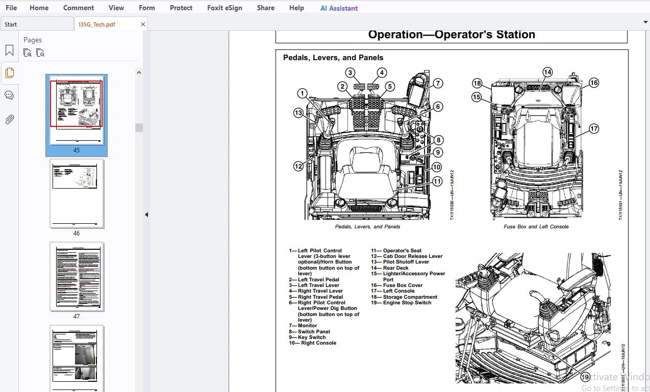 John Deere 135G Excavator Operation Manual OMT382334X19 - PDF DOWNLOAD - Image 3