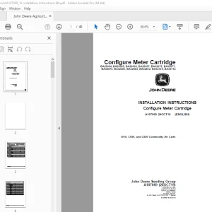 John Deere 1910, C650 & C850 Commodity Air Carts Instruction Manual PDF