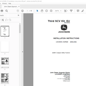 John Deere 2026R Compact Utility Tractors Instruction Manual LVU30900 PDF