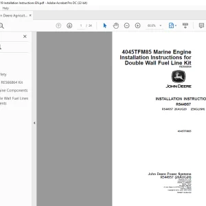 John Deere 4045TFM85 INSTALLATION INSTRUCTIONS MANUAL R544957 -  PDF DOWNLOAD