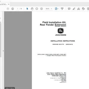 John Deere 5075G (V/N/F), 5090G (V/N/F), 5100G (N/F), 5105G (N/F) (Engine F5D) iT4 Instruction Manual ER463428 - PDF DOWNLOAD