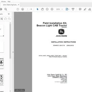 John Deere 5075G (V/N/F), 5090G (V/N/F), 5100G (N/F) (Engine F5D) FT4 Instruction Manual ER449073 - PDF