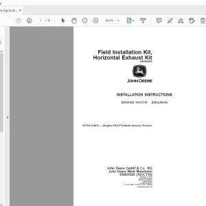 John Deere 5075G FT4 Engine F5D Instruction Manual ER451025 PDF Download