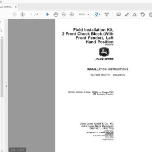 John Deere 5075GL, 5090GL, 5100GL, 5105GL (Engine F5D) Instruction Manual ER470911 - PDF DOWNLOAD