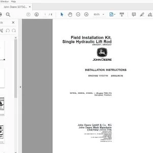 John Deere 5075GL, 5090GL, 5100GL (Engine F5D) iT4 European Tractors Instructions Manual ER431662 - PDF DOWNLOAD