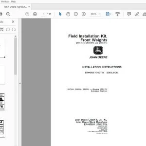 John Deere 5075GL, 5090GL, 5100GL (Engine F5D) iT4 Instruction Manual ER445095 - PDF