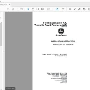 John Deere 5075GL, 5090GL & 5100GL (Engine F5D) iT4 Instruction Manual ER463387 - PDF