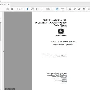 John Deere 5075GL, 5090GL & 5100GL (Engine F5D) iT4 Instruction Manual ER482520 - PDF DOWNLOAD