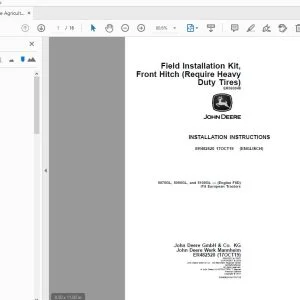 John Deere 5075GL, 5090GL & 5100GL — (Engine F5D) iT4 Instruction Manual ER482520 - PDF DOWNLOAD