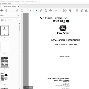 John Deere 5075M Tractors Instruction Manual SU56738 - PDF DOWNLOAD