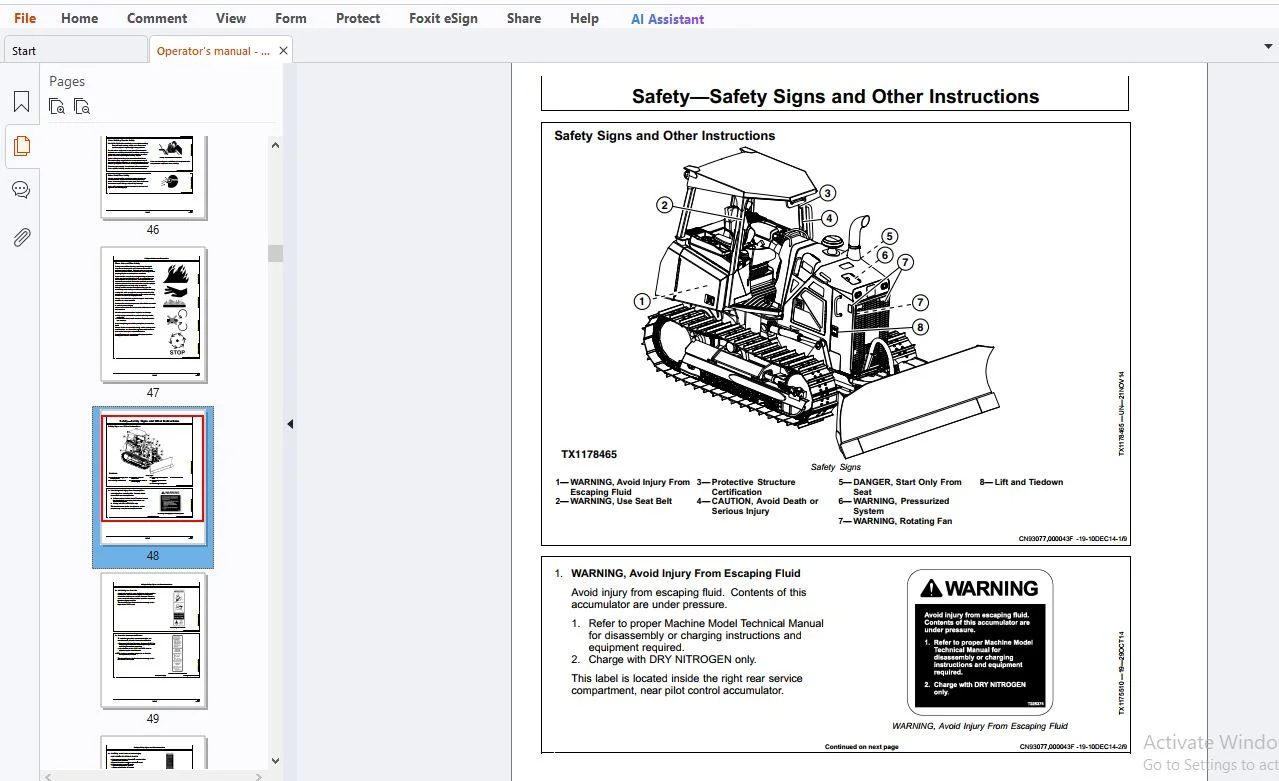 Operator Manual for John Deere 550K & 650K Dozer OMT356886X19 PDF - Image 2