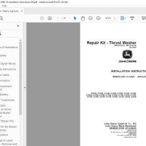 John Deere 6090M, 6100M, 6110M, 6120M, 6125M, 6130M, 6135M INSTALLATION INSTRUCTIONS MANUAL MHM20LX599 PDF