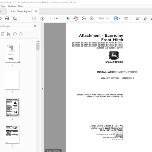John Deere 6090M 6100M 6110M 6120M 6125M 6130M 6140M 6145M 6155M 6175M & 6195M (MY20) Instruction Manual PDF