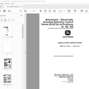 John Deere 6090M, 6100M, 6110M, 6120M (MY20) Instruction Manual PDF
