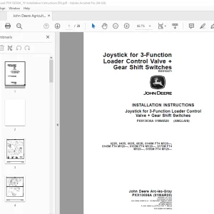 John Deere 623R, 643R, 663R, 683R, 6140M FT4 MY20, 6145M FT4 MY20, 6155M FT4 MY20 Instruction Manual PDF