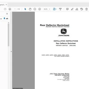John Deere 630FD, 635FD, 640FD, 645FD, 730FD, 735FD, 740FD & 745FD Flexible Drapers Instruction Manual HXE98501 - PDF DOWNLOAD