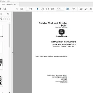 John Deere 630FD, 635FD, 640FD & 645FD Flexible Draper Platforms Instructions Manual HXE135523 - PDF