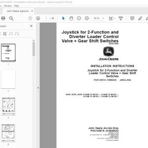 John Deere 643R, 663R, 683R, 6140M T2 MY20, 6155M T2 MY20, 6175M T2 MY20, 6195M T2 MY20 Instruction Manual PDF