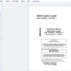 John Deere 655K Crawler Loader Operator's Manual OMT327049 - PDF DOWNLOAD