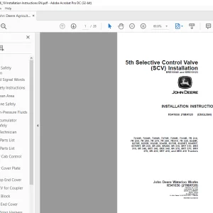 John Deere 7210R 7230R 7250R 7270R 7290R 7310R 7R 210 Installation Instructions Manual R541656 PDF