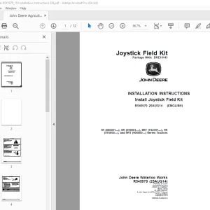 John Deere 7R, 8R, 8RT, 9R & 9RT(906000—) Series Tractors Instruction Manual PDF