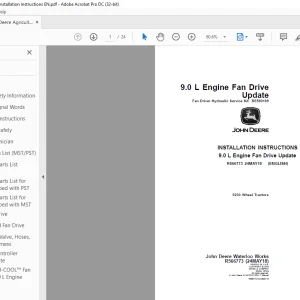 John Deere 9230 Wheel Tractors Installation Instructions Manual R566773 - PDF DOWNLOAD