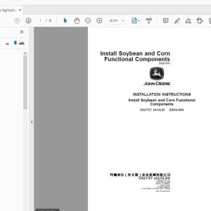 John Deere Agricultural DX21707 Installation Instruction Manual - PDF DOWNLOAD