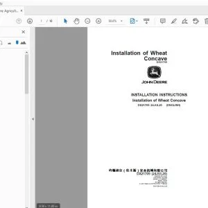 John Deere Agricultural DX21709 Installation Instruction Manual - PDF DOWNLOAD