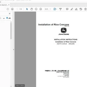 John Deere Agricultural DX21710 Installation Instruction Manual - PDF DOWNLOAD