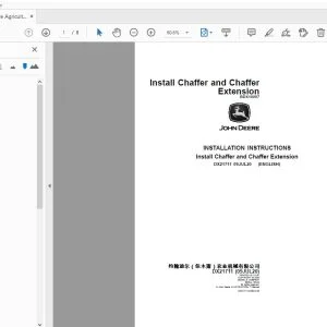 John Deere Agricultural DX21711 Installation Instruction Manual - PDF DOWNLOAD