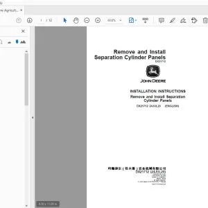 John Deere Agricultural DX21712 Installation Instruction Manual - PDF DOWNLOAD
