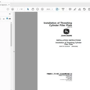 John Deere Agricultural DX21714 Installation Instruction Manual - PDF DOWNLOAD