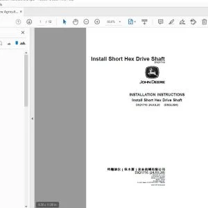 John Deere Agricultural DX21716 Installation Instruction Manual - PDF DOWNLOAD