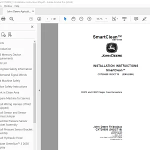 John Deere CH570 & CH670 Sugar Cane Harvesters Instruction Manual PDF