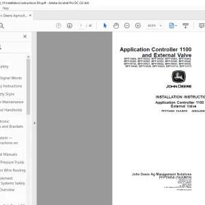 John Deere PFP19454 Installation Instructions Manual - PDF DOWNLOAD