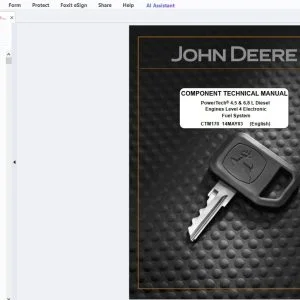 John Deere PowerTech 4.5 & 6.8 L Diesel Engines Component Technical Manual CTM170 - PDF DOWNLOAD