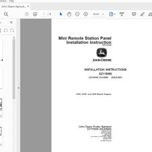 John Deere S350, S450, & S650 Marine Engines Instructions Manual DZ115090 - PDF DOWNLOAD