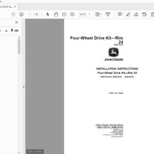 John Deere S430 & S440 Instruction Manual HXE135519 - PDF DOWNLOAD