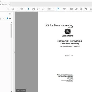 John Deere S430 & S440 Instruction Manual HXE135874 - PDF DOWNLOAD