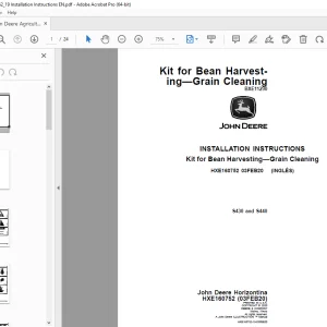 John Deere S430 & S440 Instruction Manual HXE160752 - PDF DOWNLOAD
