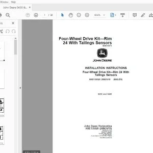 John Deere S430 & S440 Instructions Manual HXE135520 - PDF DOWNLOAD