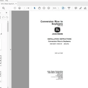John Deere S430 & S440 Instructions Manual HXE148673 - PDF DOWNLOAD