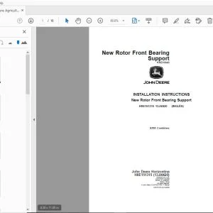 John Deere S550 Combines Instruction Manual HXE151315 - PDF DOWNLOAD